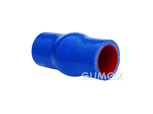 Silikónová spojka s vydutím RADIASIL N, 34mm, dĺžka 120mm, 5bar, silikón, -50°C/+175°C, modrá